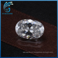 Diamante blanco de alta calidad sintético de Moissanite del corte Oval de 4X6m m de 0.5 quilates para los anillos